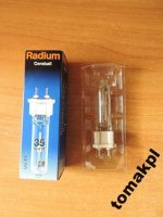Lampa, żarówka metalohalogenkowa Radium 35W  G12